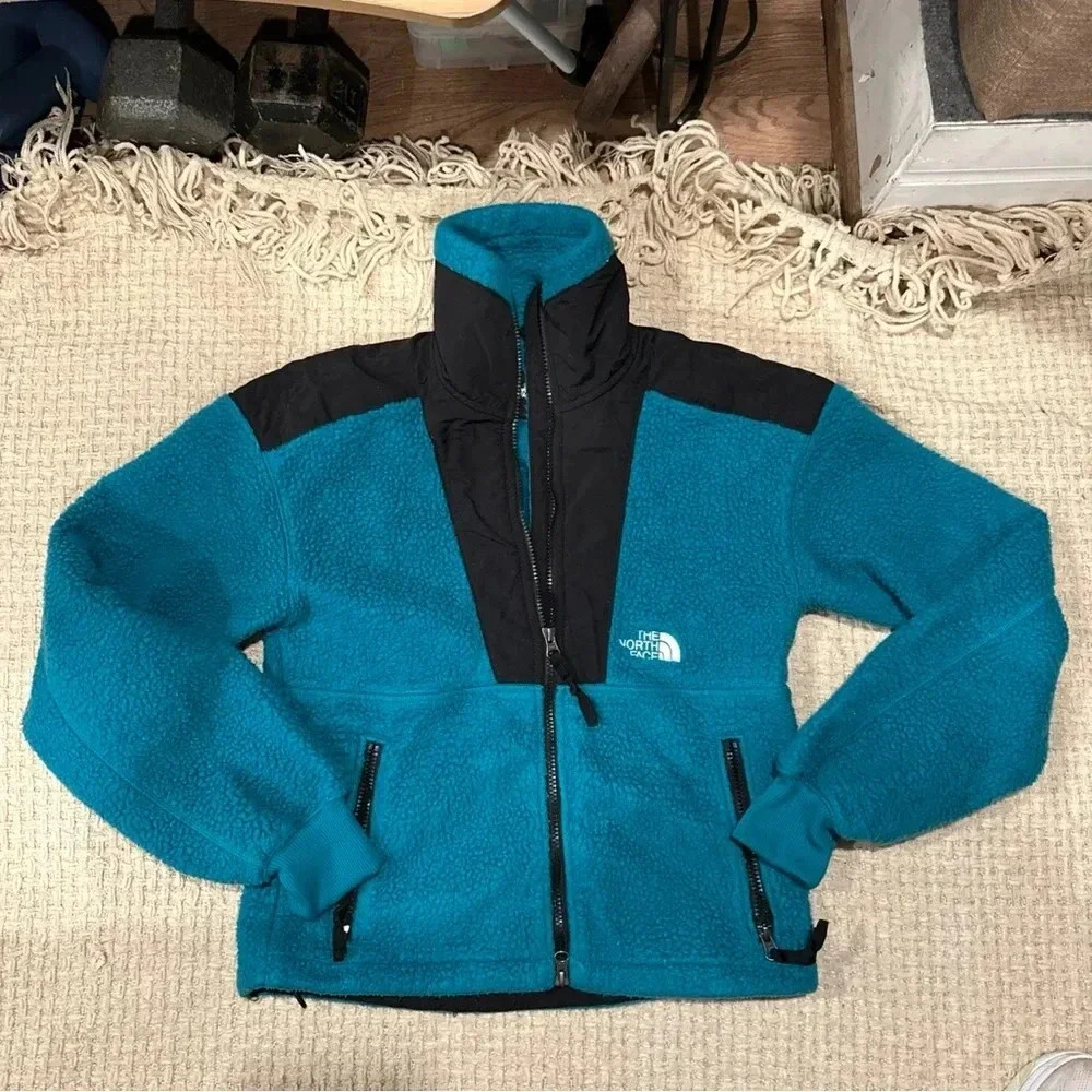 Womens The North Face Jacket Fleece Thermal Pullover 1/2 Zip
Blue Green XS